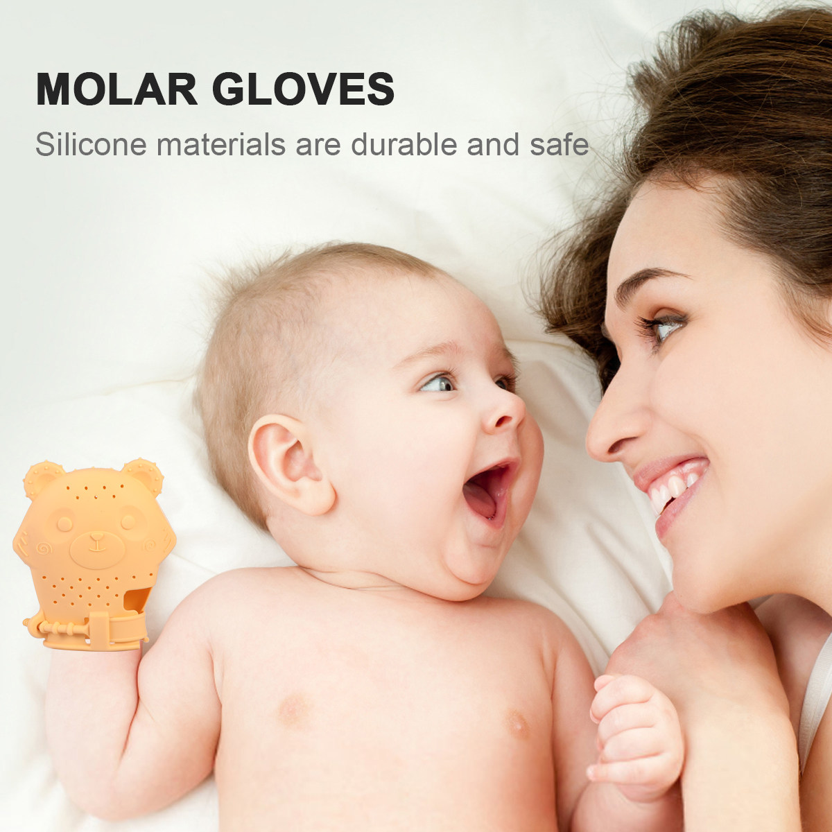 Baby Teether Mitten Silicone S - огляд і ціна Teething Mitten Baby